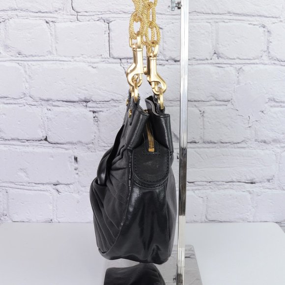 ALEXIS HUDSON Black & Gold Chain Shoulder Bag … - Picture 3 of 15